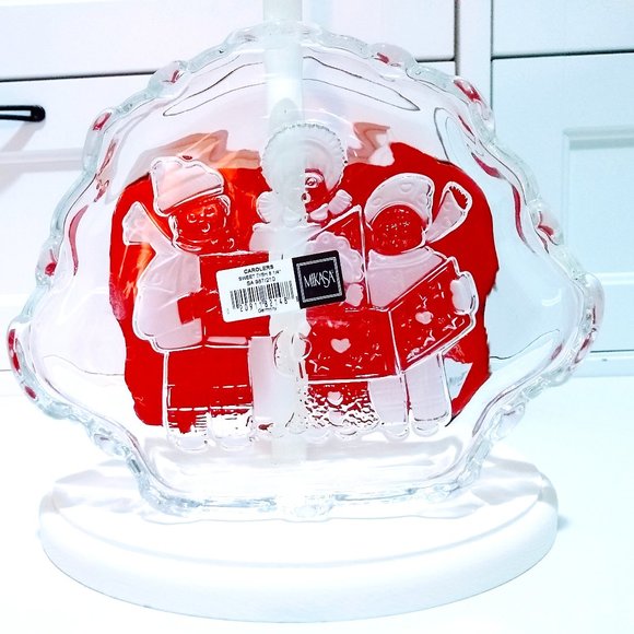 MIKASA Crystal Carolers Sweet Dish - Picture 2 of 9